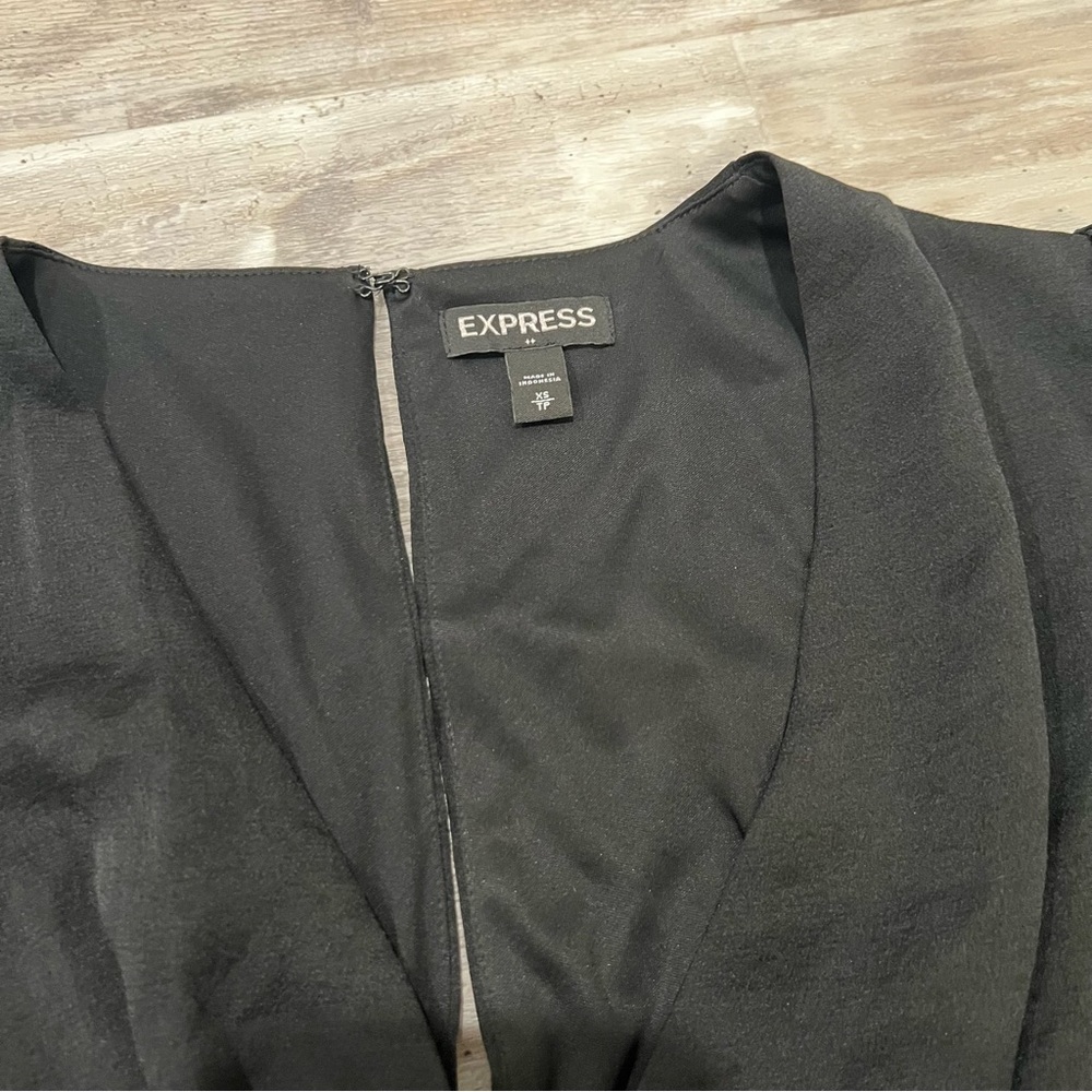Express Black Long Sleeve Dress - Picture 3 of 3